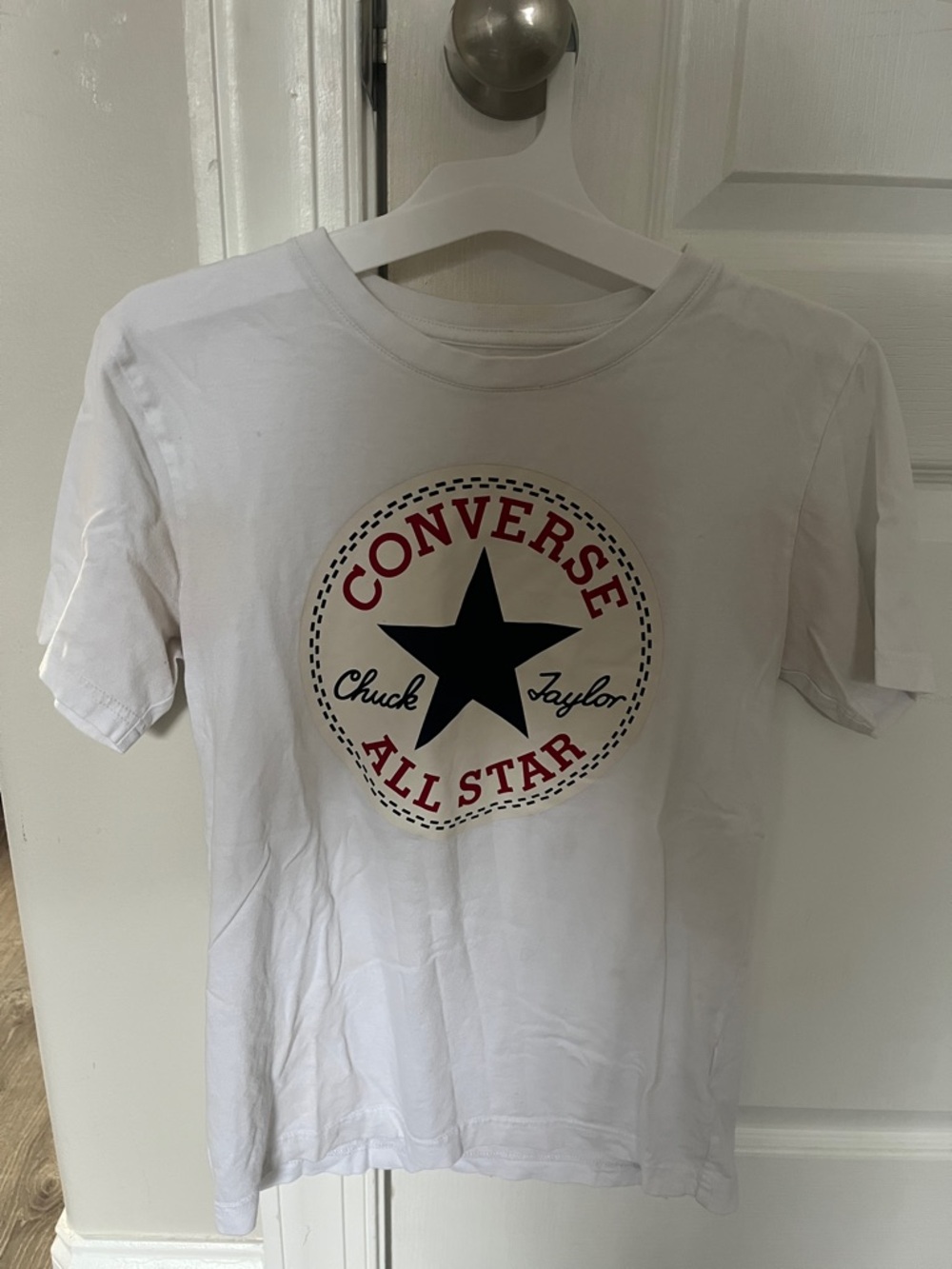 Converse White Tee with Subtle Gray Logo